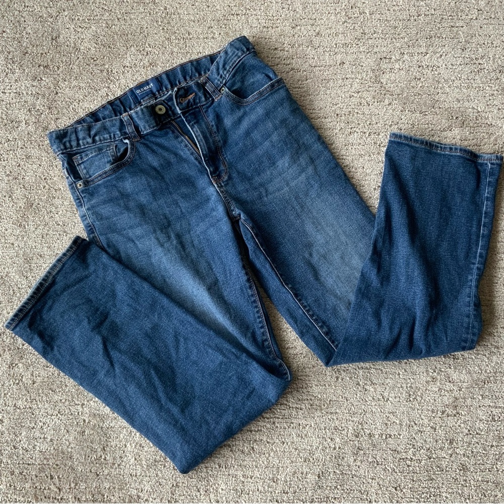 Old Navy Straight Leg Jeans.  Youth Size 12 Husky